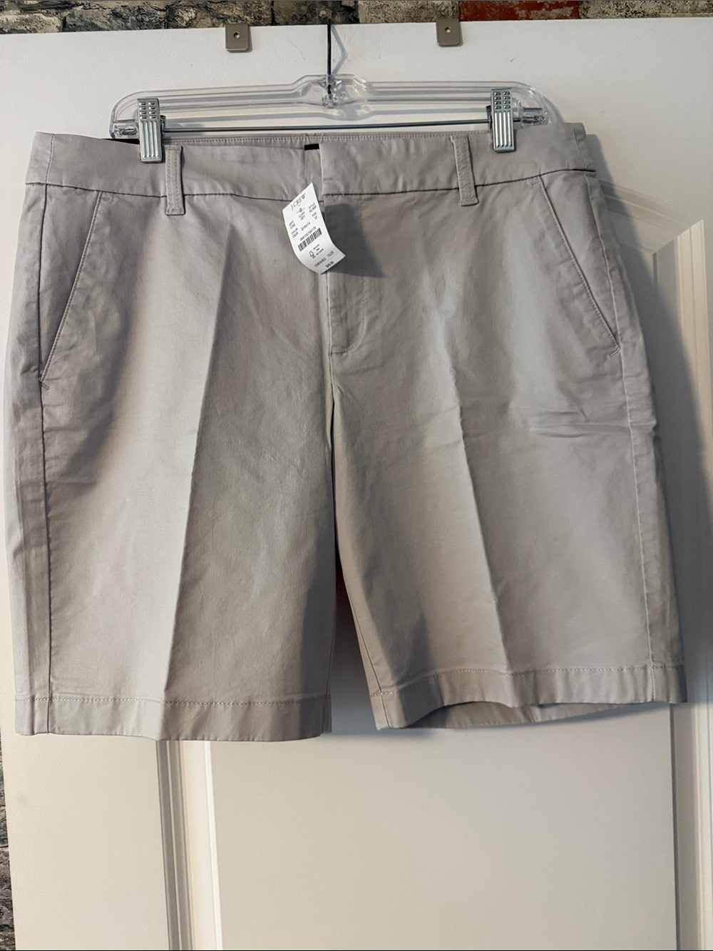 J. Crew Light Gray Tailored Bermuda Shorts